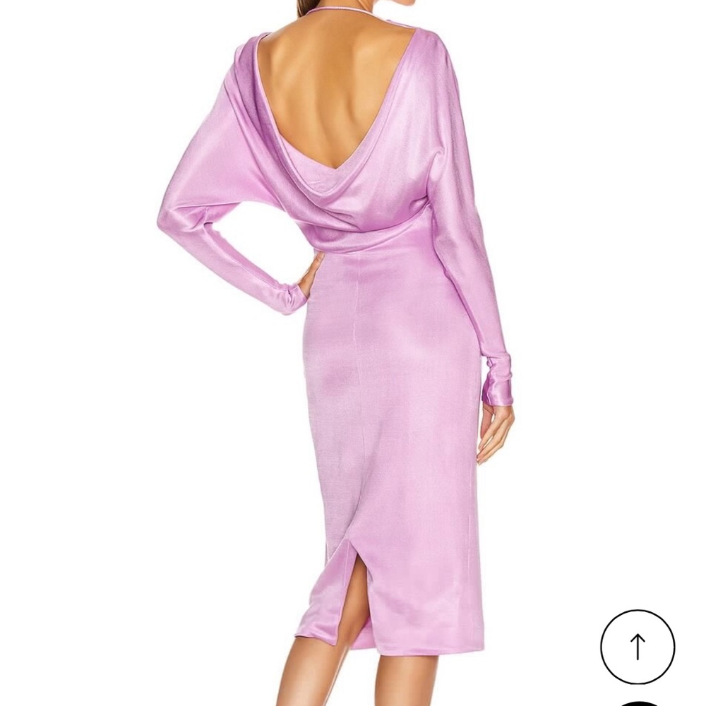 Cushnie Lilac Knit Bodycon Back Cowl Dress - Size 0 - NWOT